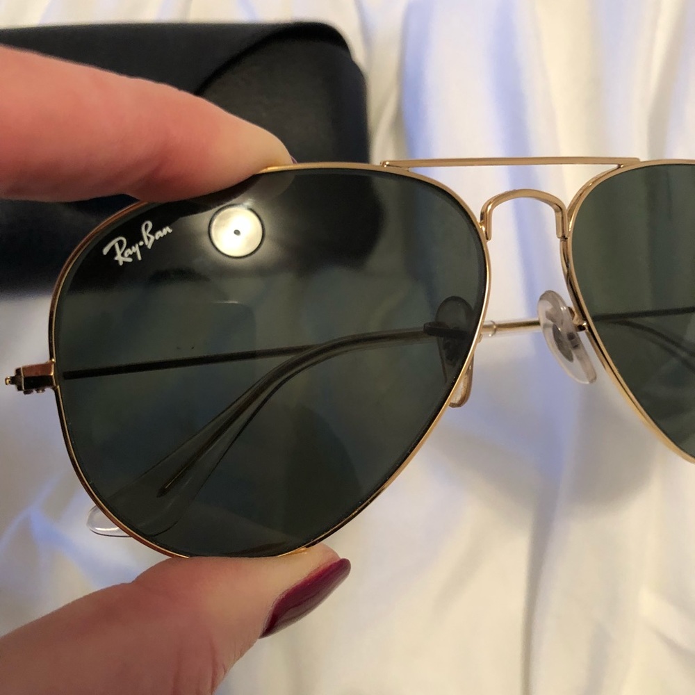 Classic Black Ray Ban aviator sunglasses
